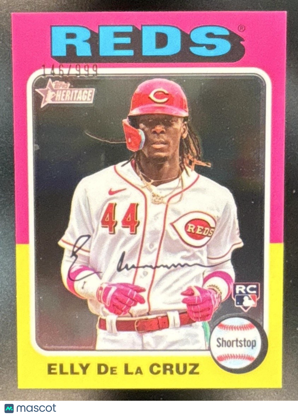 2024 Topps Heritage Elly De La Cruz Chrome /999 #473 RC Cincinnati Reds