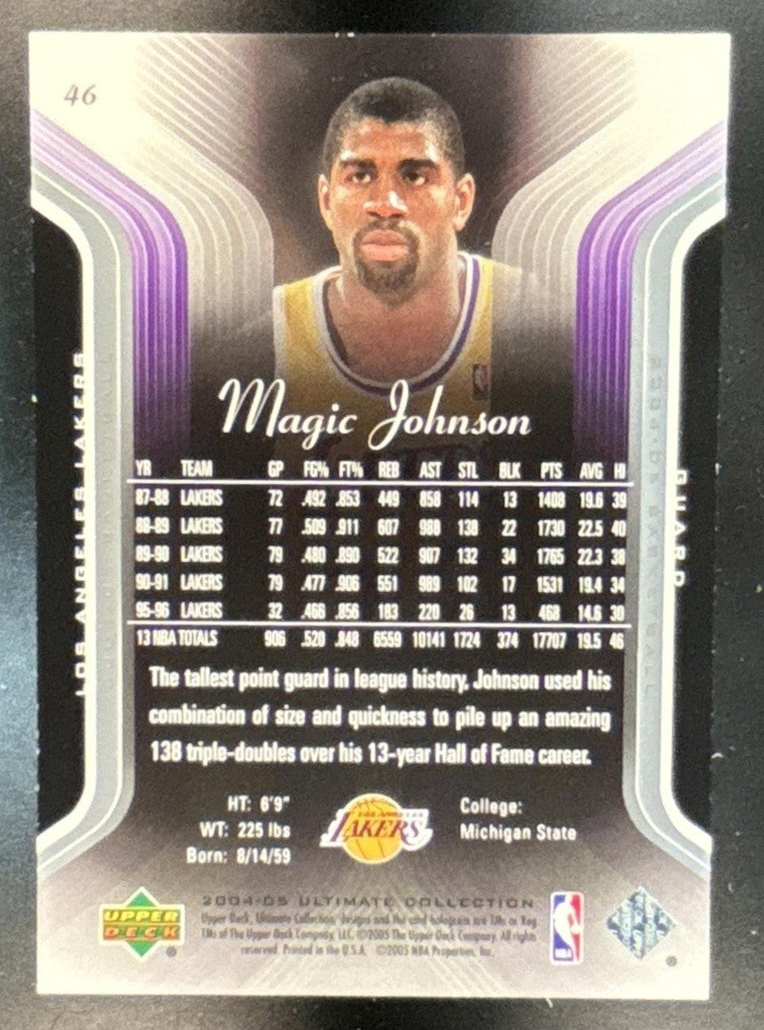 2004-05 Upper Deck Ultimate Collection Magic Johnson /750 #46 Lakers