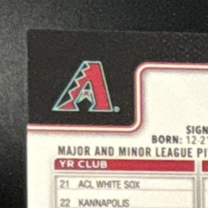 2025 Topps Chrome Cristian Mena Rookie Auto #RA-CME RC Arizona Diamondbacks