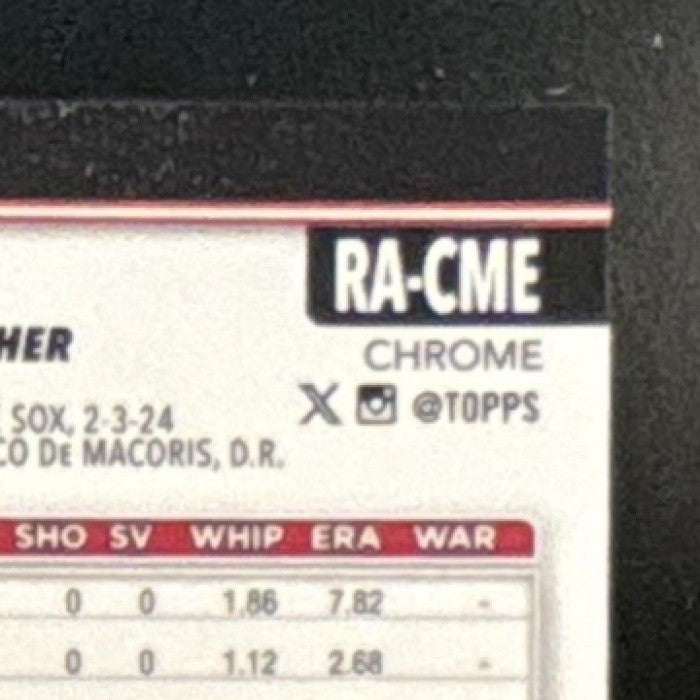 2025 Topps Chrome Cristian Mena Rookie Auto #RA-CME RC Arizona Diamondbacks