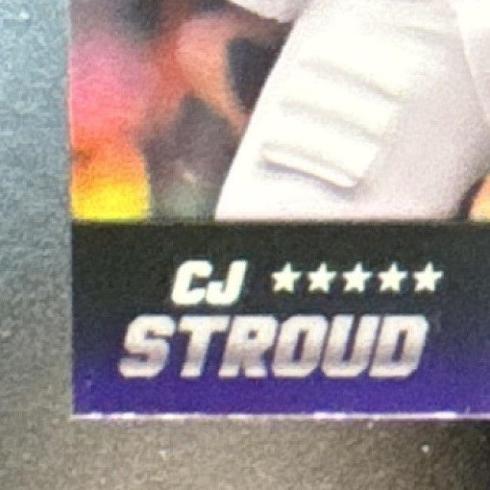 2024 Topps Finest CJ Stroud Field Generals Purple /125 #FG-17 Houston Texans