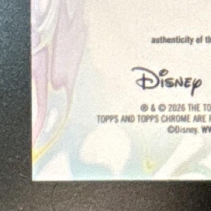 2026 Topps Chrome Disney Jonathan Freeman Jafar Auto Mickey Mouse Red Black /28