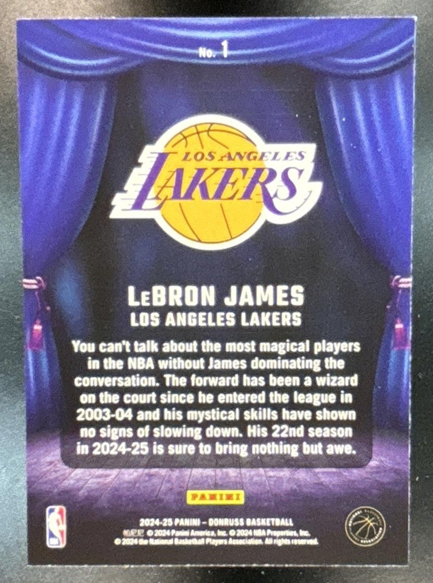 2024-25 Panini Donruss LeBron James Magicians Winter #1 Los Angeles Lakers