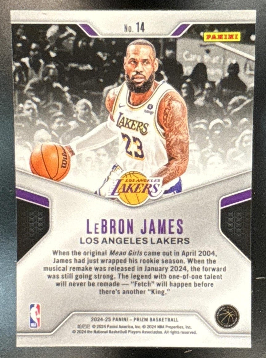 2024-25 Panini Prizm LeBron James Dominance #14 Los Angeles Lakers