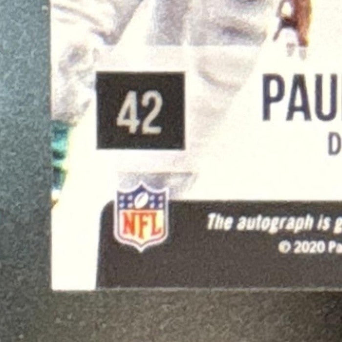 2021 Panini Score Paul Warfield 2019 Super Bowl Prizm Signatures Auto Dolphins
