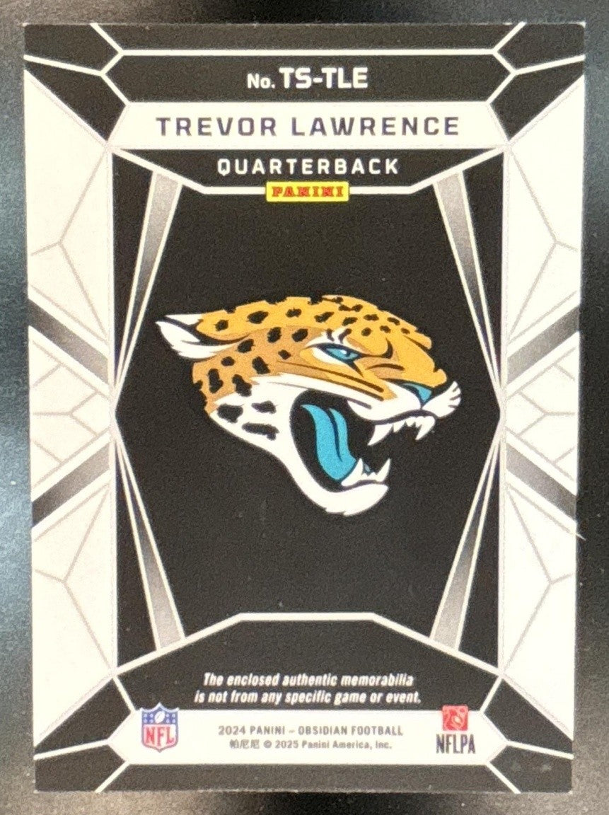 2024 Panini Obsidian Trevor Lawrence Trifecta Swatches #TS-TLE MEM Jaguars