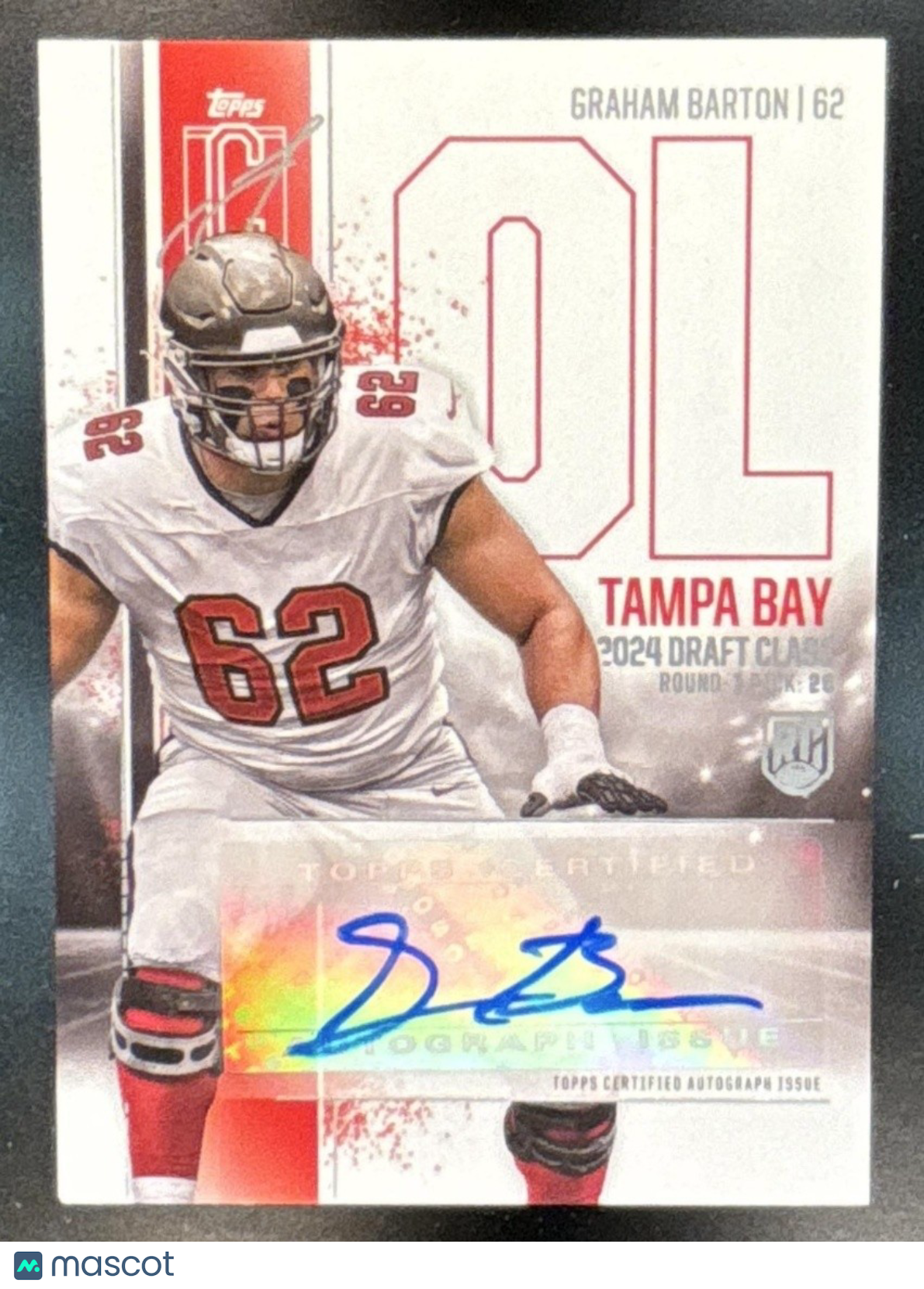 2024 Topps Signature Class Graham Barton Rookie II Auto RC Tampa Bay Buccaneers