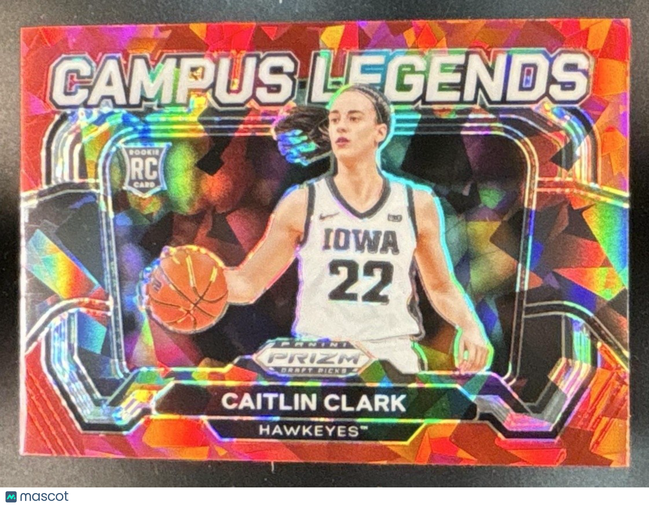 2024 Prizm Draft Picks Collegiate Caitlin Clark Campus Legends Red Ice RC