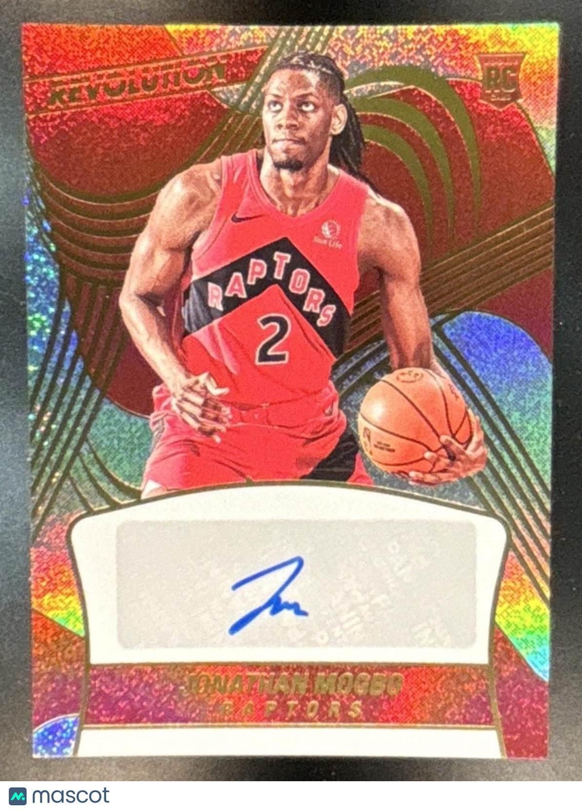 2024-25 Panini Revolution Jonathan Mogbo Rookie Auto #RA-MOG RC Toronto Raptors