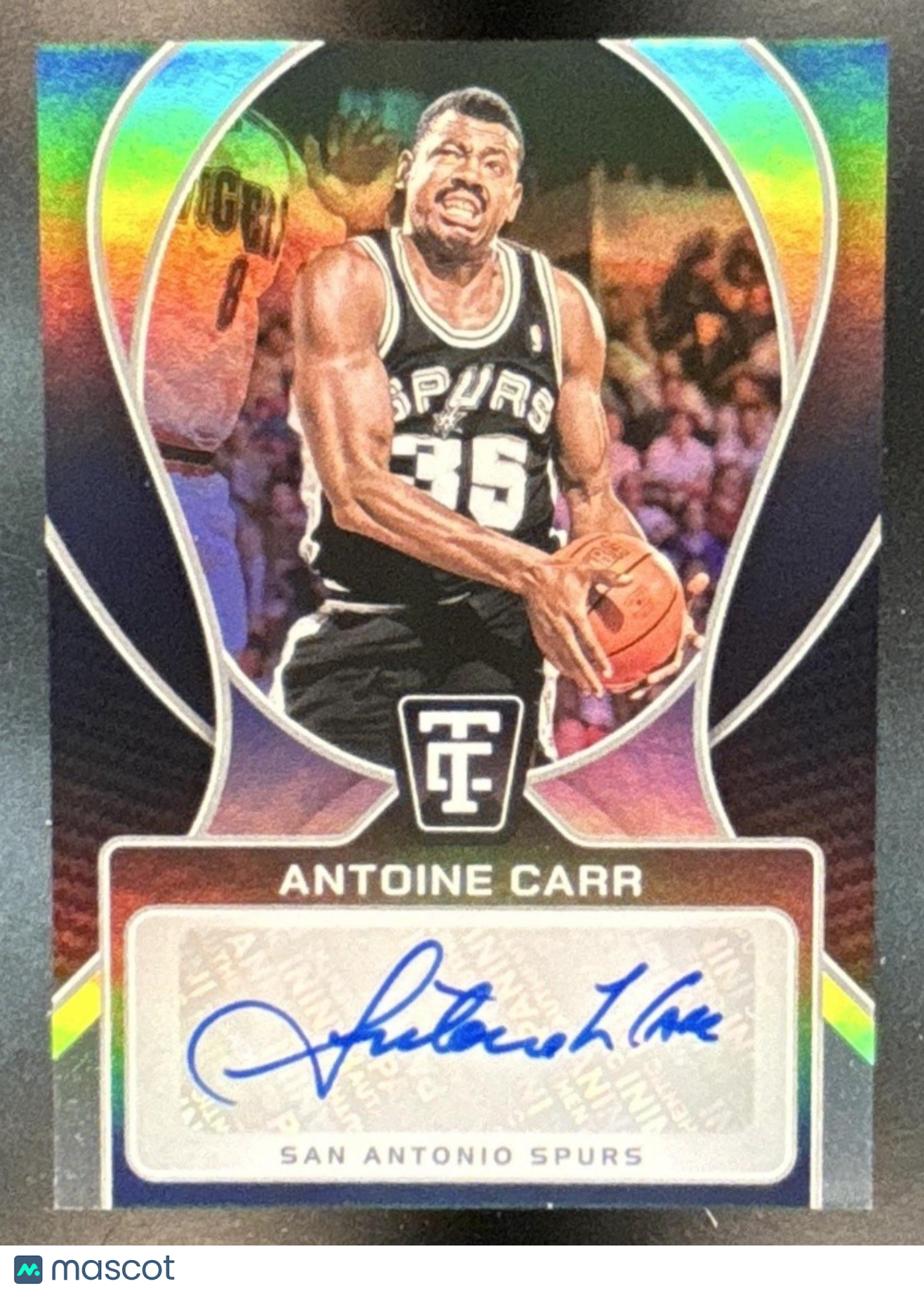 2024-25 Panini Totally Certified Antoine Carr Signatures Auto San Antonio Spurs