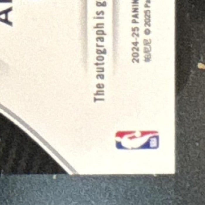 2024-25 Panini Totally Certified Antoine Carr Signatures Auto San Antonio Spurs