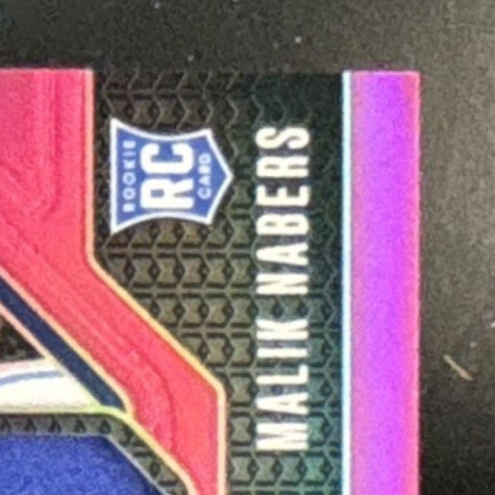 2024 Panini Prizm Malik Nabers Rookie Gear Pink #RG-MNS MEM RC New York Giants