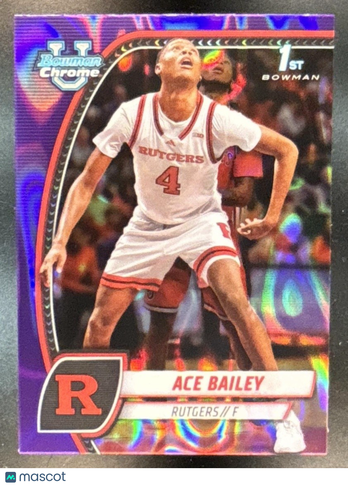2024-25 Bowman Chrome University Ace Bailey Purple Lava Refractor #1