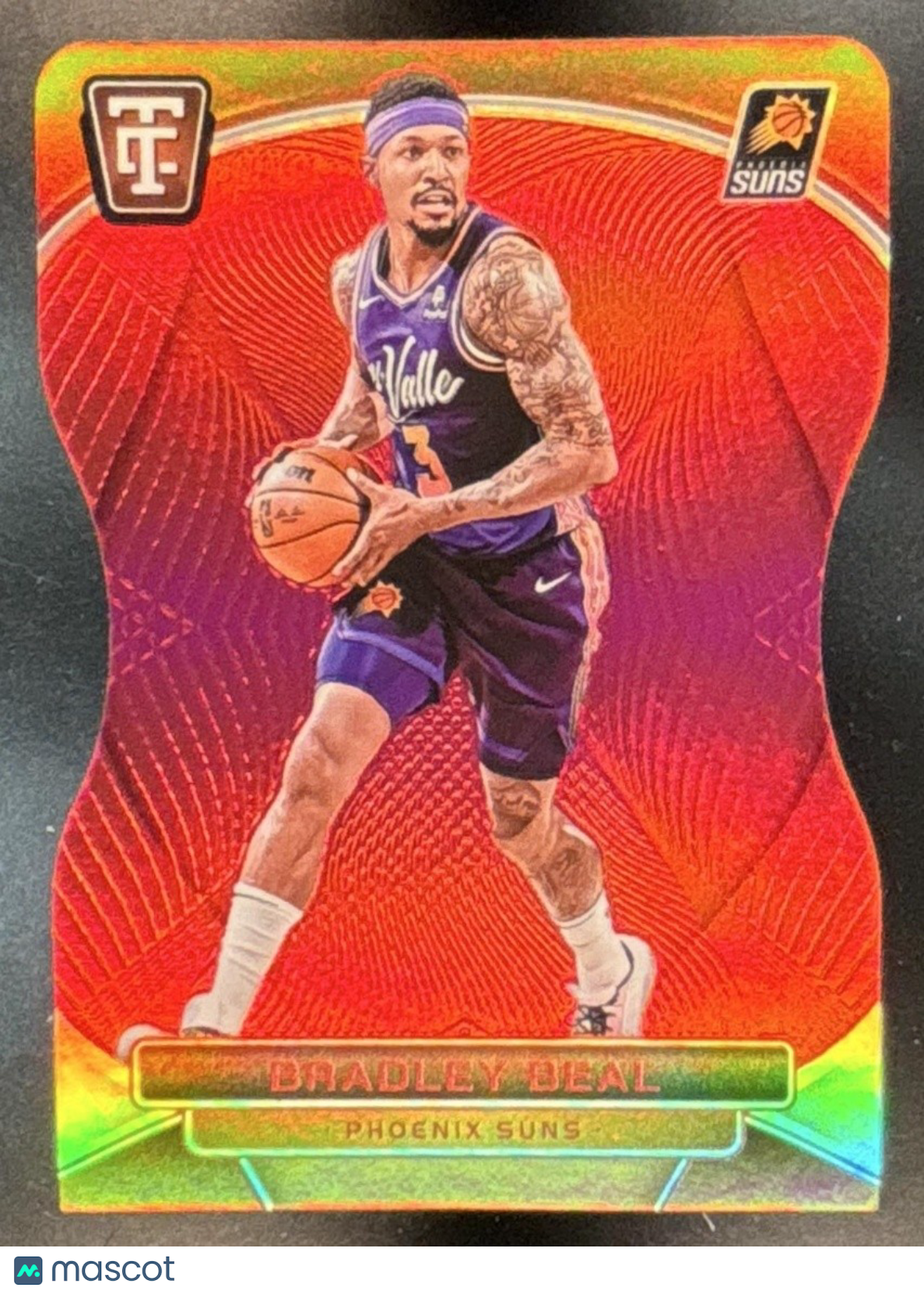 2024-25 Panini Totally Certified Bradley Beal Red Die-Cut /125 #40 Phoenix Suns