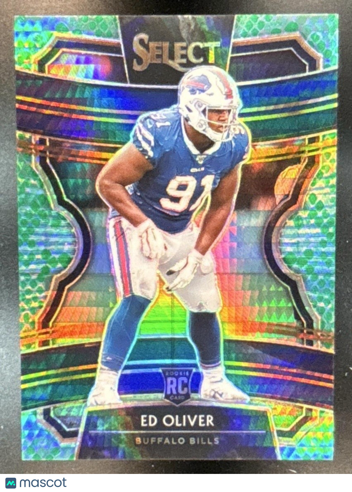 2019 Panini Select Ed Oliver Dragon Scale Prizm /88 #25 RC Buffalo Bills