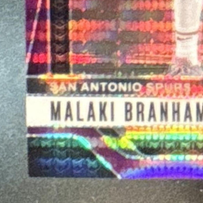 2023-24 Panini Prizm Malaki Branham Purple Pulsar /35 #270 San Antonio Spurs
