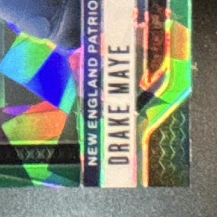 2024 Panini Prizm Drake Maye Green Ice #329 RC New England Patriots