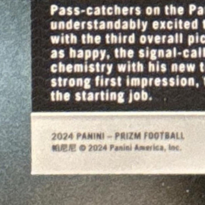 2024 Panini Prizm Drake Maye Green Ice #329 RC New England Patriots