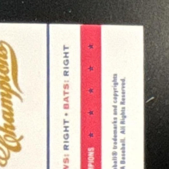 2013 Panini USA Baseball Champions Johnny Field National Team Mirror Red /499