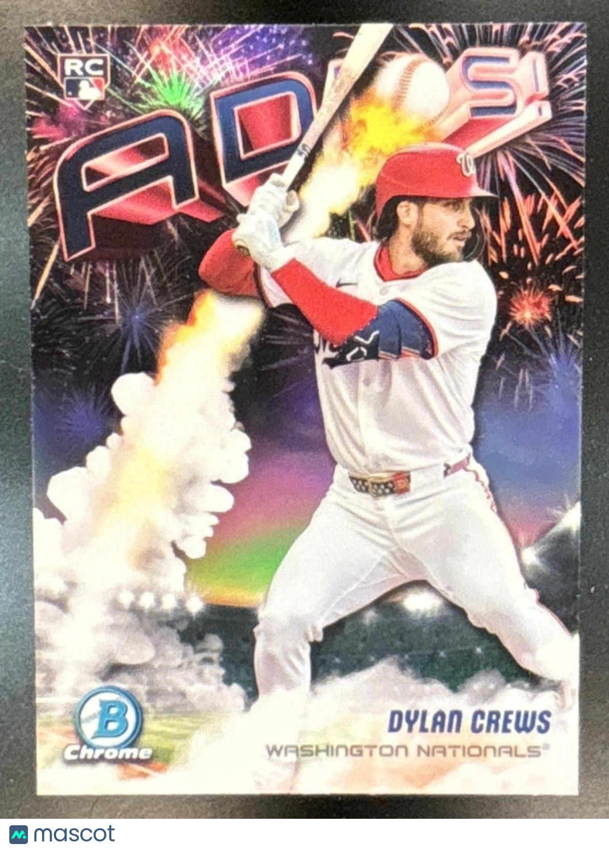 2025 Bowman Chrome Dylan Crews ADIOS! #AD-5 RC Washington Nationals