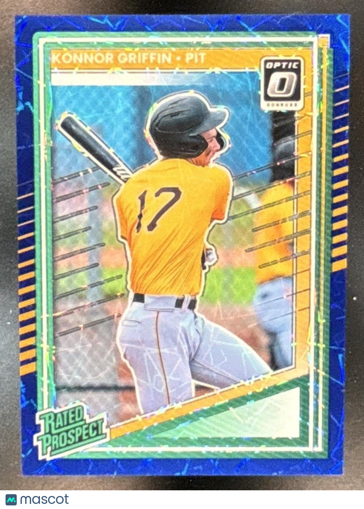 2025 Panini Donruss Konnor Griffin Optic Blue Velocity #123 Pittsburgh Pirates