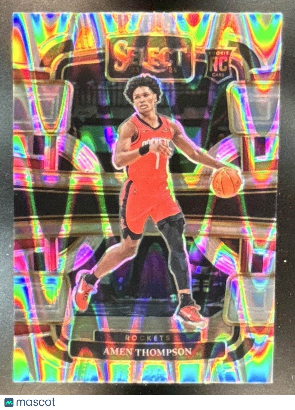 2023-24 Panini Select Amen Thompson Tectonic #96 RC Concourse Houston Rockets