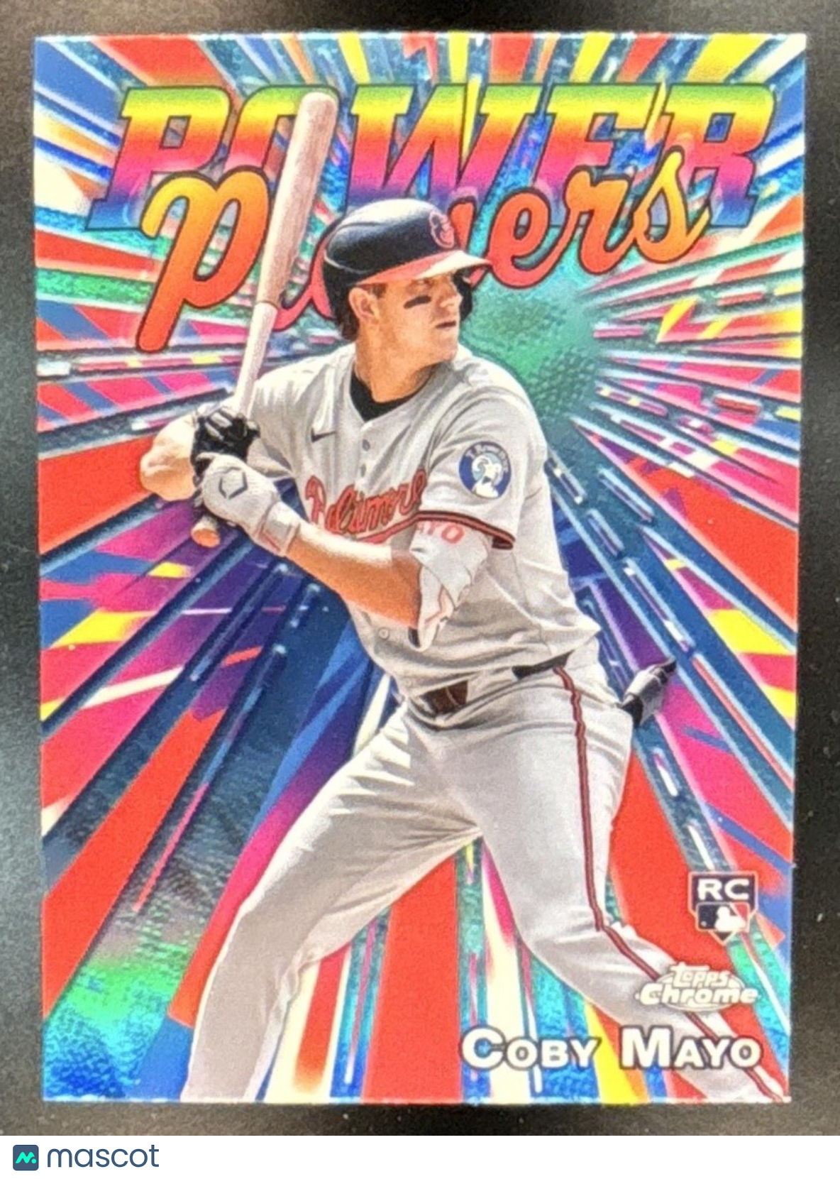2025 Topps Chrome Coby Mayo Power Players #PP-21 Baltimore Orioles