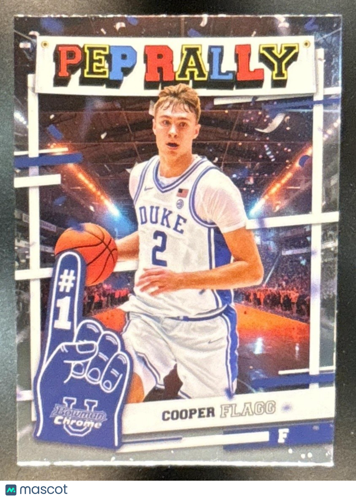 2024-25 Bowman Chrome University Cooper Flagg Pep Rally #PR-6 Duke Blue Devils