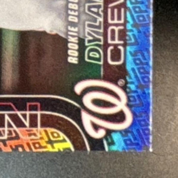 2025 Topps Update Dylan Crews Foil Pattern #US223 RC Debut Washington Nationals