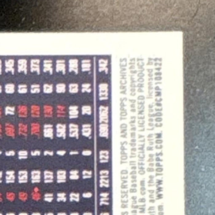 2025 Topps Archives Babe Ruth 1996 Design #144 New York Yankees