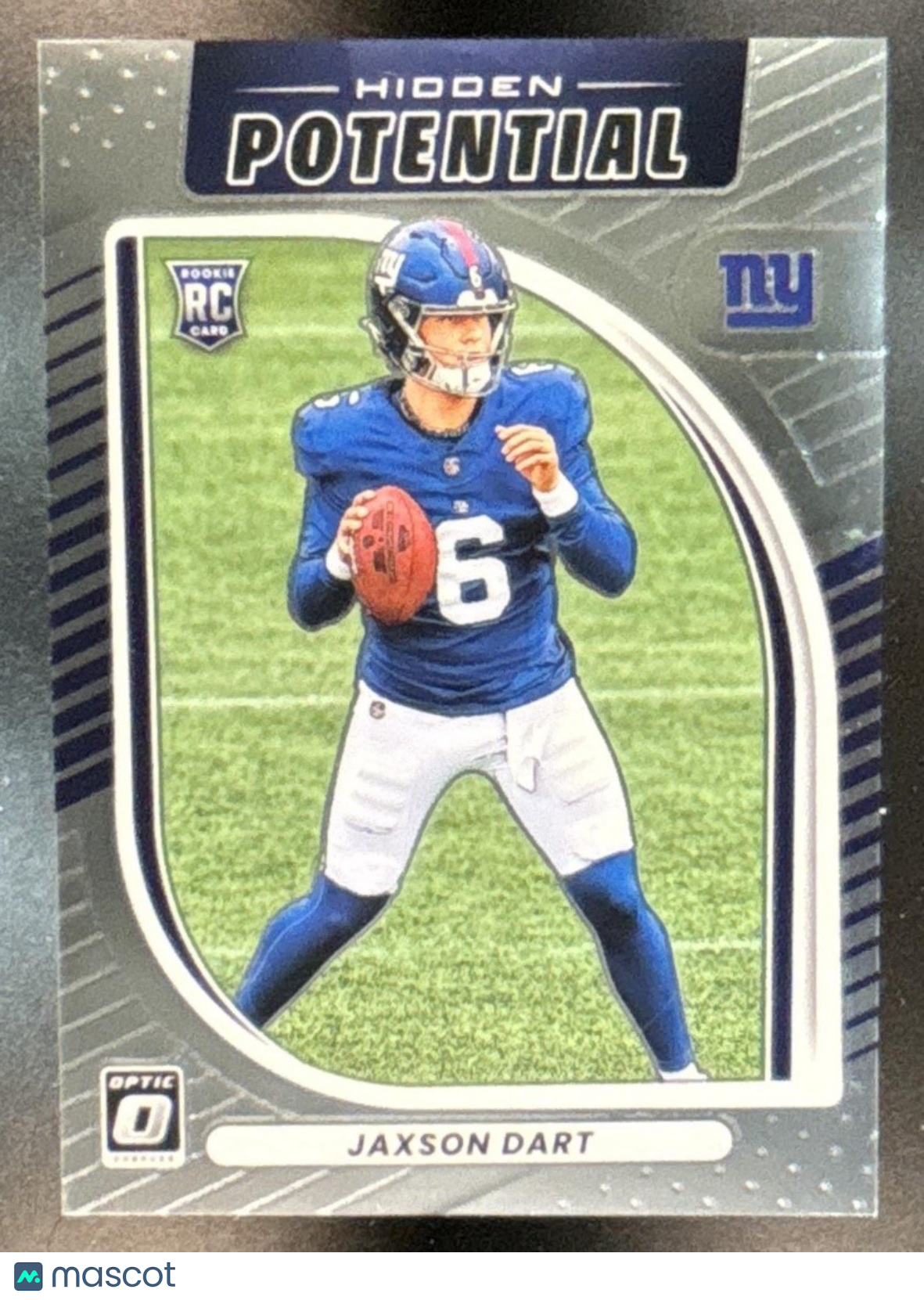 2025 Panini Donruss Optic Jaxson Dart Hidden Potential #2 RC New York Giants