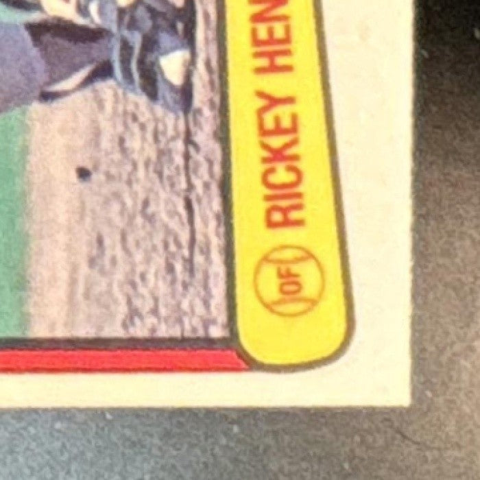 1983 Donruss Rickey Henderson #35 Oakland Athletics