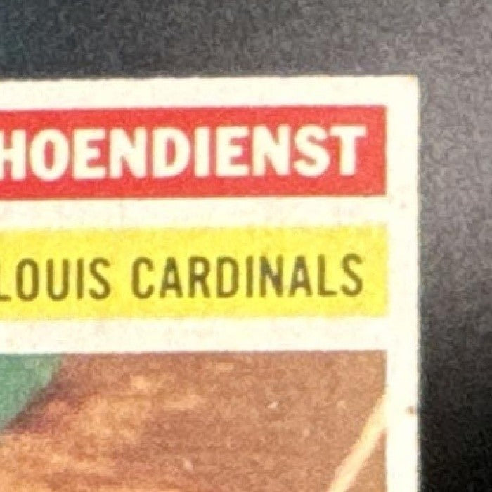 1956 Topps Red Schoendienst - #165a St. Louis Cardinals