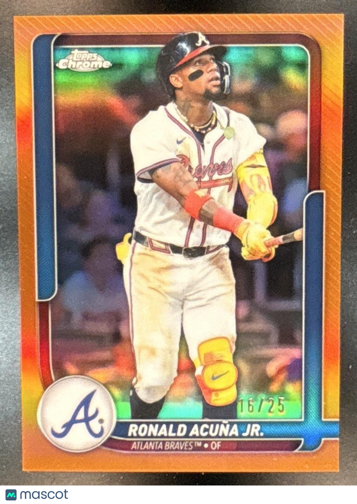 2026 Topps Chrome Orange /25 #48 Ronald Acuna Jr. Atlanta Braves