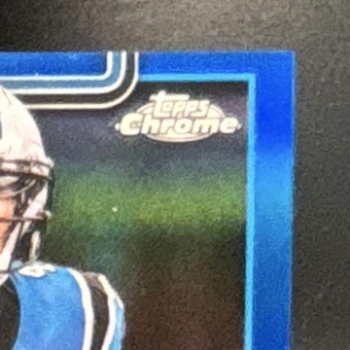 2025 Topps Chrome Tetairoa McMillan Auto Blue Refractor /150 RC Panthers