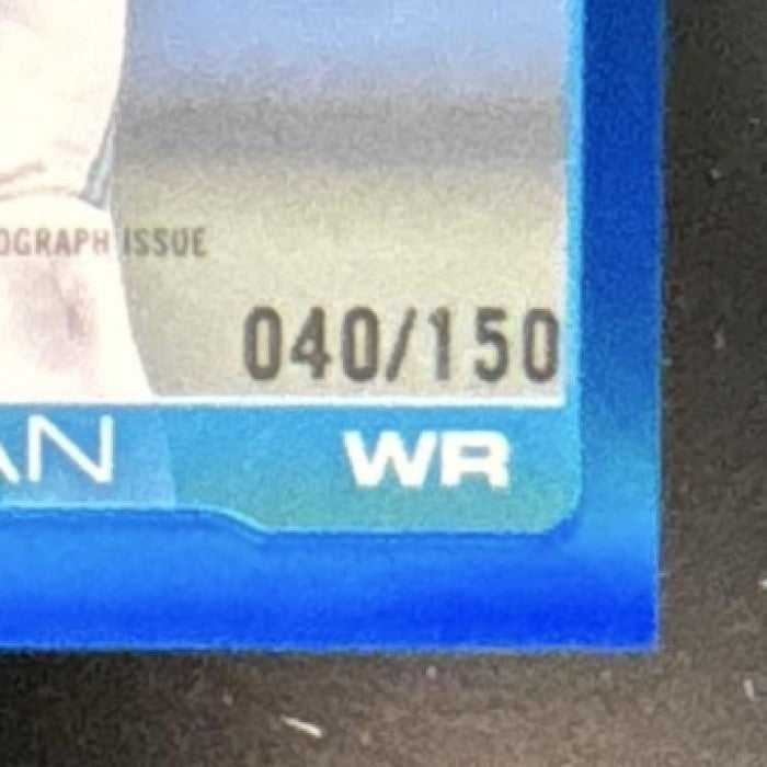 2025 Topps Chrome Tetairoa McMillan Auto Blue Refractor /150 RC Panthers