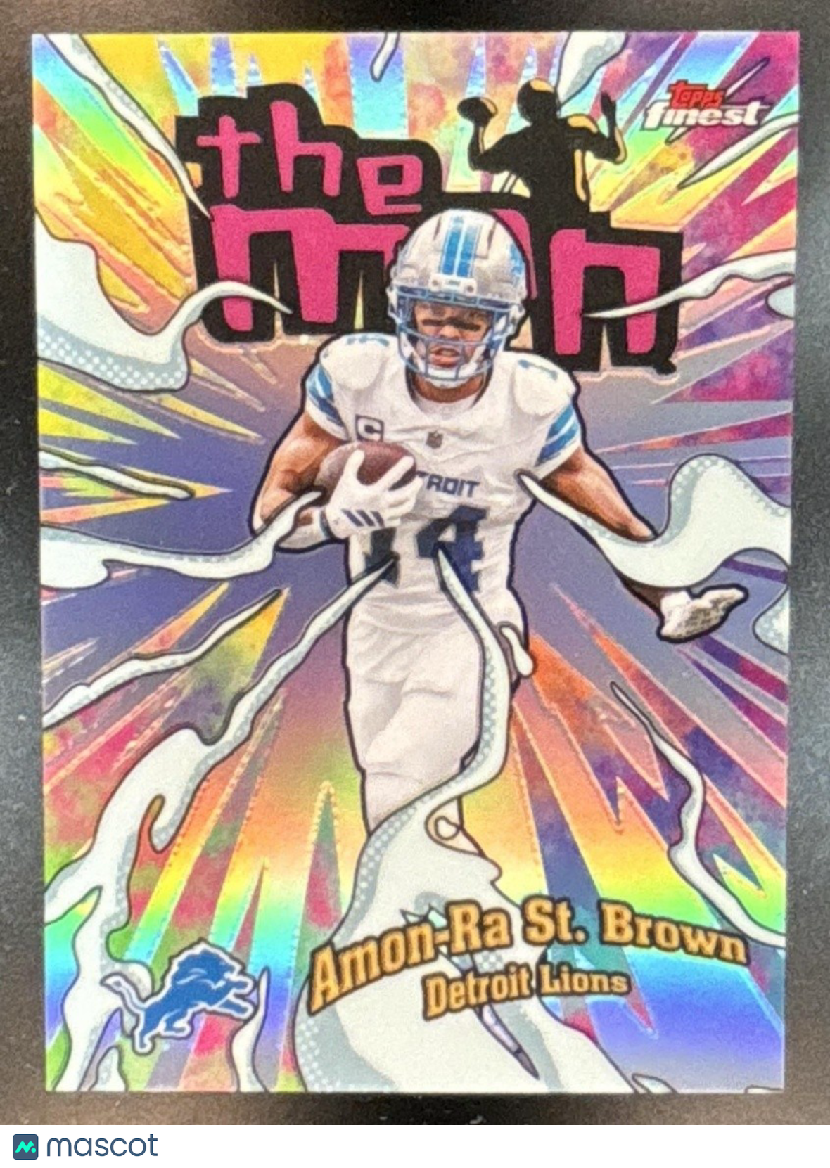 2025 Topps Finest Amon-Ra St. Brown The Man #TM-15 Detroit Lions