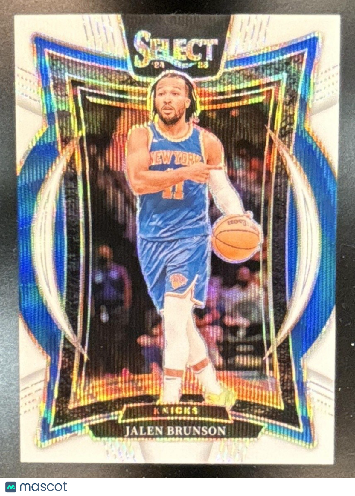 2024-25 Panini Select Jalen Brunson White Wave /99 #42 New York Knicks