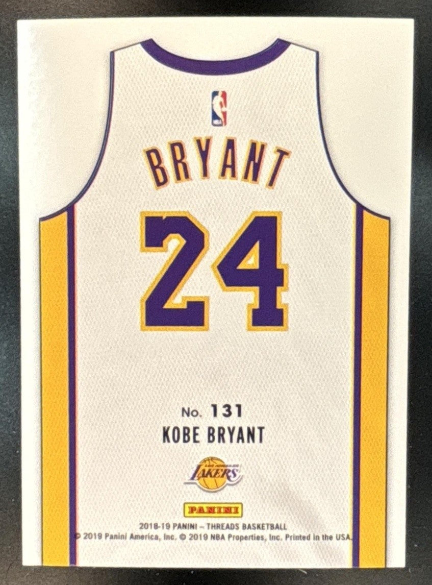 2018-19 Panini Threads Kobe Bryant #131 Association Edition Los Angeles Lakers