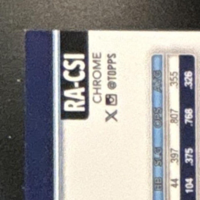 2025 Topps Chrome Chandler Simpson Rookie Auto #RA-CSI RC Tampa Bay Rays