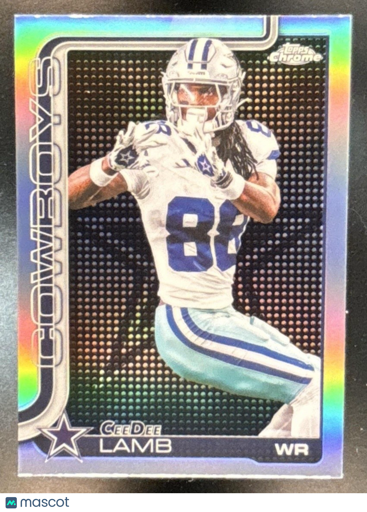 2025 Topps Chrome CeeDee Lamb Lightboard Logo Variation #76 Dallas Cowboys
