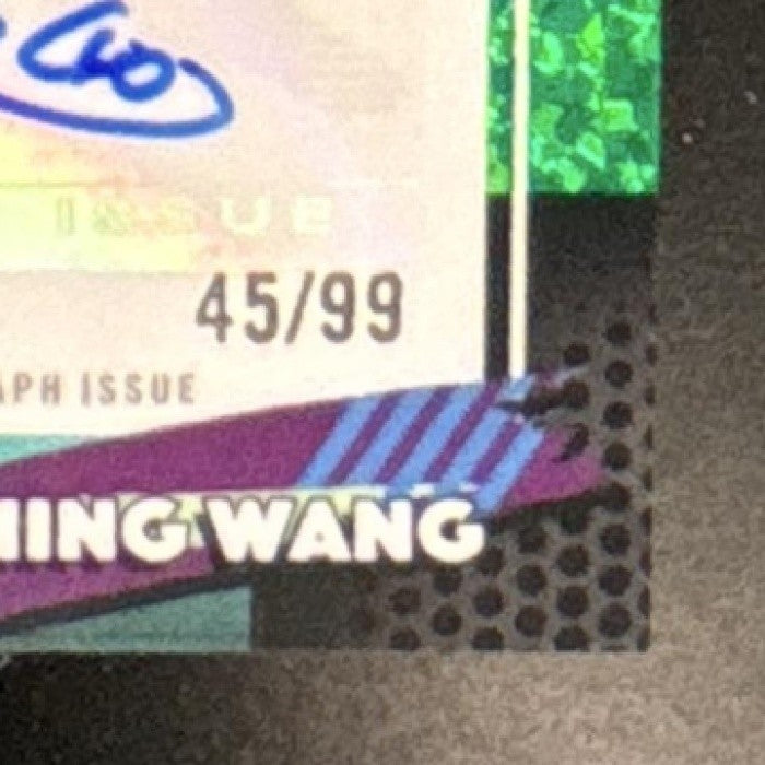 2026 Topps Finest Chien-Ming Wang Mega Auto Green Mini-Diamond /99 Yankees
