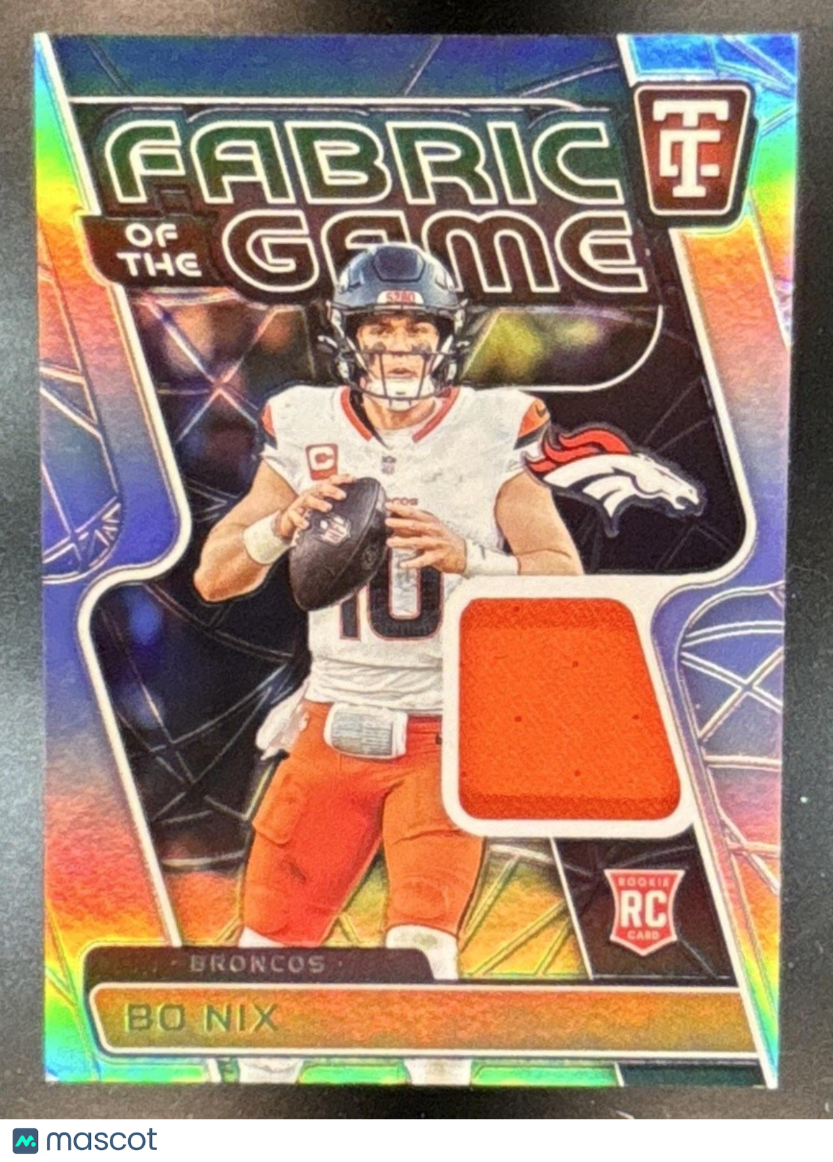 2024 Panini Totally Certified Bo Nix Fabric of the Game Rookies /149 #2 Broncos