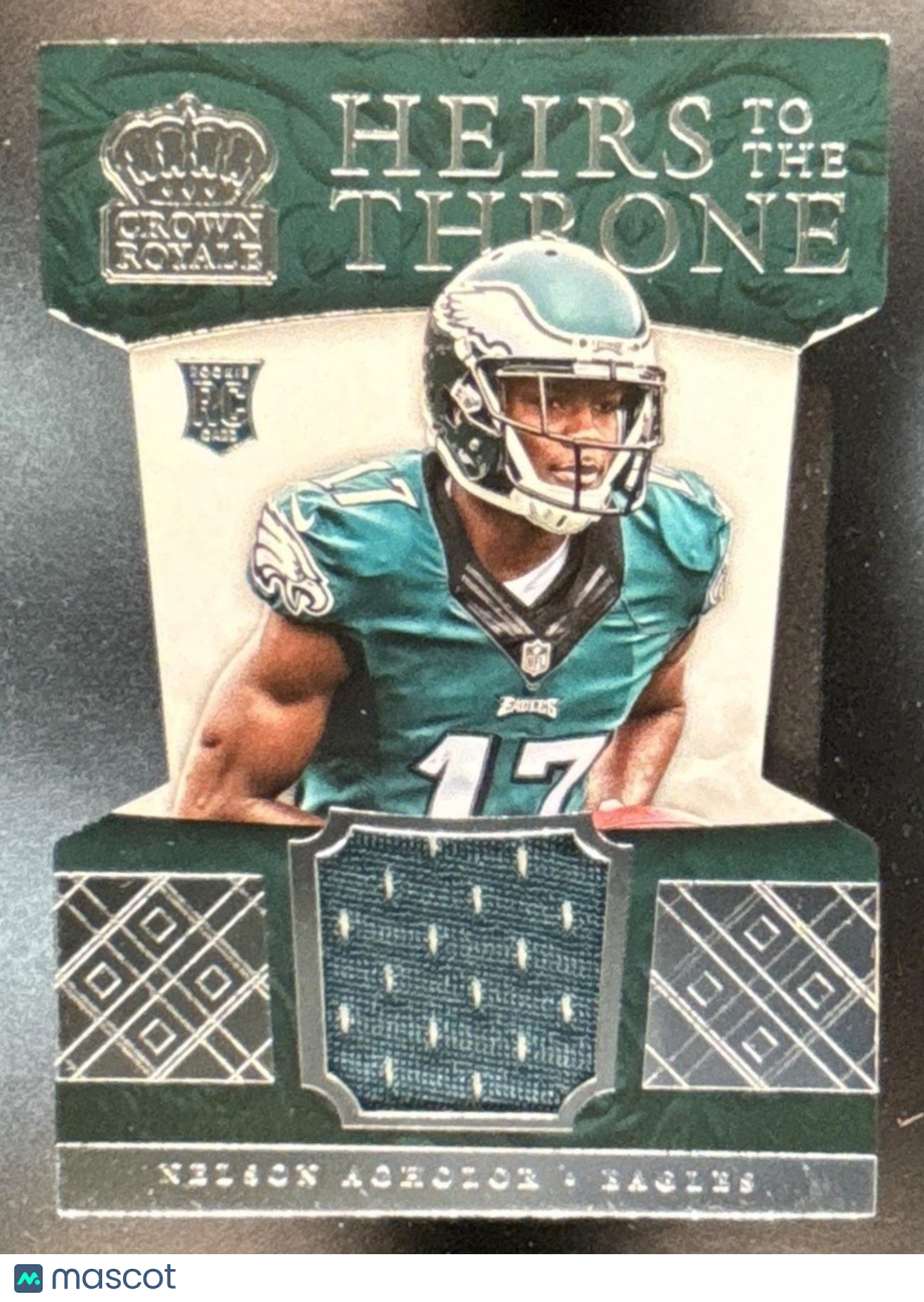 2015 Crown Royale Nelson Agholor Heirs to the Throne Die Cut Relics /499 MEM RC