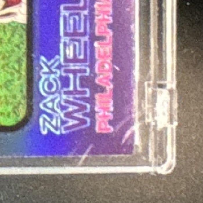 2022 Topps Heritage Zack Wheeler Chrome Purple Refractor Philadelphia Phillies