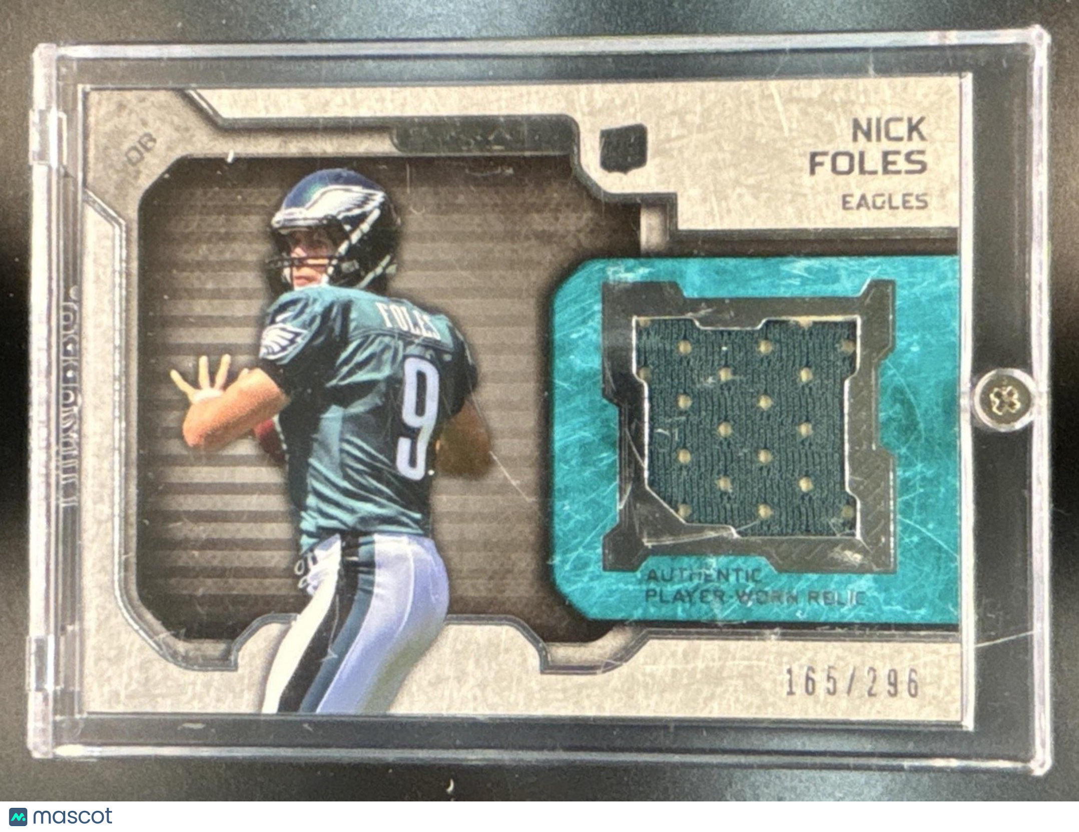 2012 Topps Strata Hobby Nick Foles Rookie Relics /296 MEM RC Philadelphia Eagles