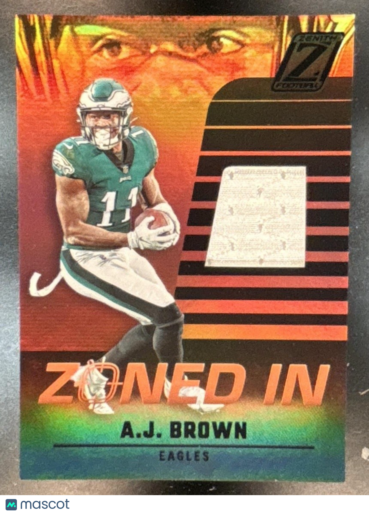 2022 Panini Zenith A.J. Brown Zoned In #ZI-14 MEM Philadelphia Eagles