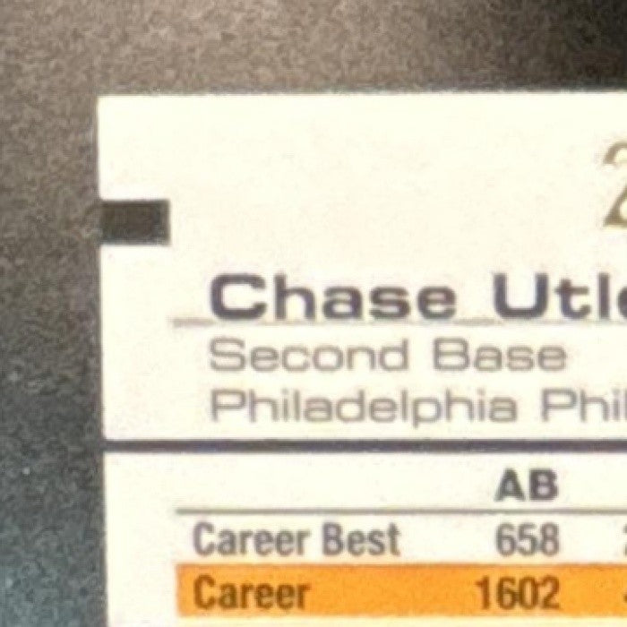 2007 Bowman's Best Chase Utley Green /249 #14 Philadelphia Phillies