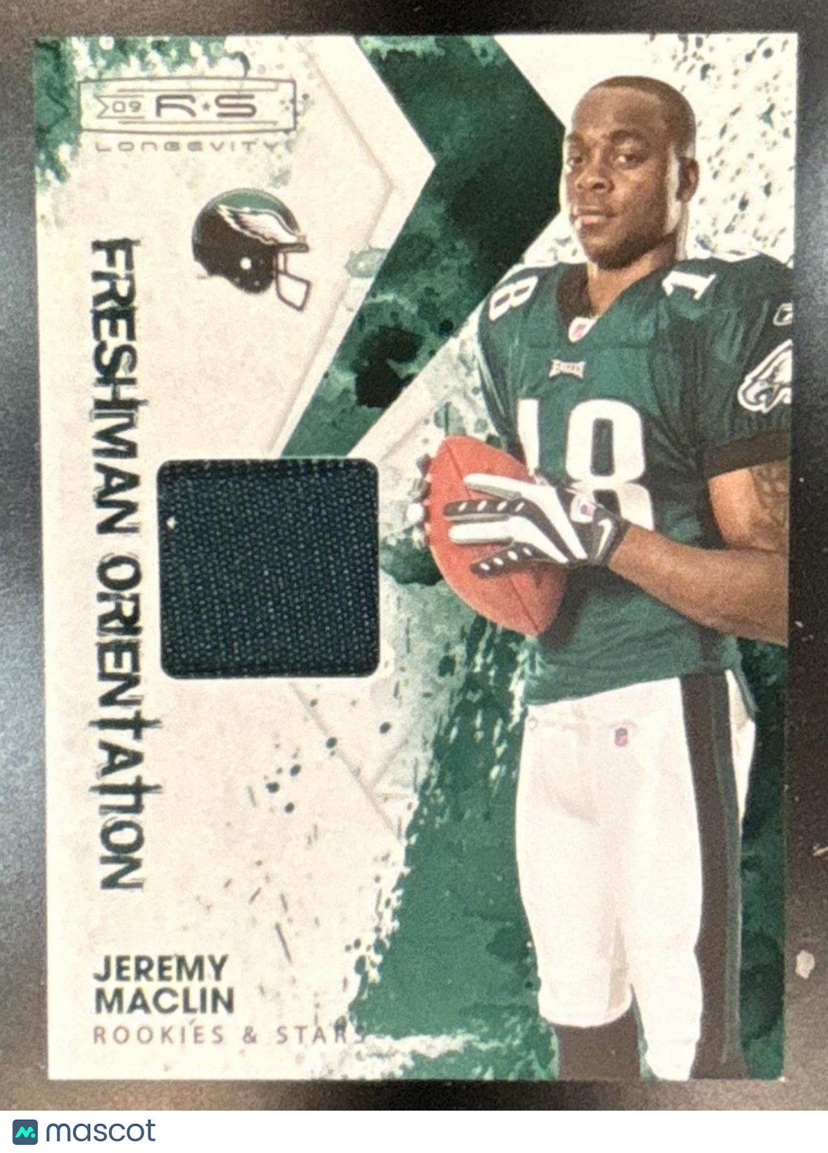 2009 Rookies & Stars Longevity Jeremy Maclin Freshman Orientation Jersey /100 RC