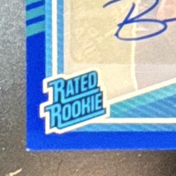 2025 Panini Donruss Bhayshul Tuten Rated Rookie Auto Blue /150 #333 RC